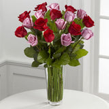 Item : B23-4386 Red and Lavender Rose Bouquet