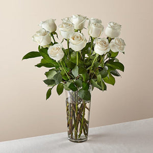 Long Stem White Rose Bouquet