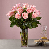 Long Stem Pink Rose Bouquet