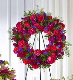 Item: S5280 Calming Colors Wreath